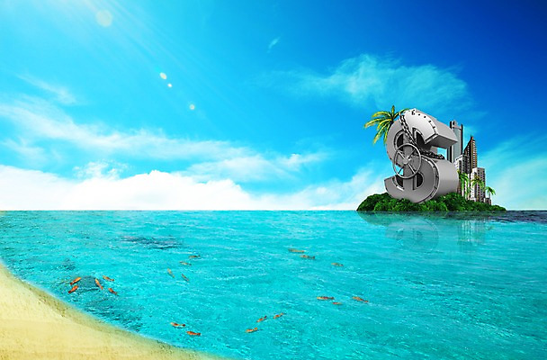 PSD 나무 식물 동물 구름 편집 편집이미지 기호 바다 비즈니스 하늘 어류 해변 사람없음 금융 경제 야자수 3D 달러 화폐기호 입체 단위 열대나무 이미지편집 편집3D 자연요소 문자 돈 수중동물 화폐 디지털합성 파일형식