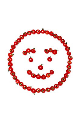 포토 JPG 스튜디오촬영 행복 음식 백그라운드 컨셉 채소 과일 방울토마토 실내 표정 미소 웃음 사람없음 기쁨 원형 입 눈썹 코 안구 국내포토 도형 감정 얼굴 토마토 내부 신체부위 파일형식