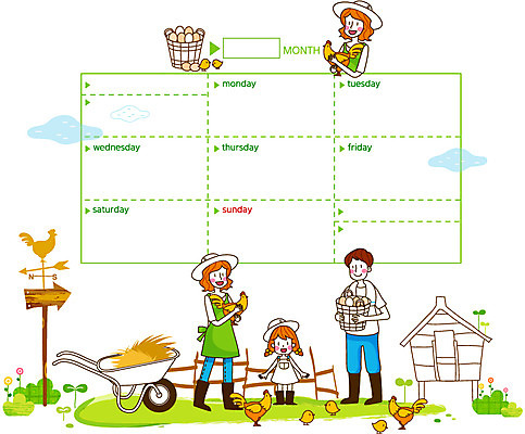 동물 구름 모자 여자 남자 딸 어린이 일러스트 가족 조류 엄마 안내 알림판 병아리 미소 웃음 사람 소녀 성인 세명 부모 바구니 농사 계란 알 다이어리 가축 수레 팻말 달력 자녀 농촌 시골 닭 날짜 아빠 계획 계획표 알림 귀농 스케줄러 스케쥴러 닭장 국내일러스트 AI파일 자연요소 잡화 컨셉 농업 관계 프레임 표정 사무용품 카트 파일형식 벡터