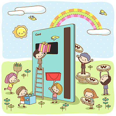 전신 식물 동물 구름 여자 남자 화초 포즈 무지개 돈 일러스트 비즈니스 사다리 조류 하늘 선물 서기 들기 사람 잔디 여러명 금융 경제 비즈니스라이프 선물상자 쇼핑 상자 태양 쇼핑백 바구니 새싹 동전 직장인 원화 화폐기호 풀 신용카드 결제 포인트 적립 지불수단 체크카드 국내일러스트 AI파일 자연요소 직업 라이프스타일 기호 다수 가방 모션 도구 재산 화폐 파일형식 벡터