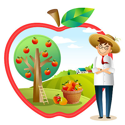 전신 나무 식물 라이프스타일 건축물 열매 남자 밭 과일 일러스트 사다리 넥타이 주택 논 한명 서기 미소 웃음 사람 정장 손짓 잔디 건물 라이프 농작물 바구니 팔짱 농사 수확 농촌 시골 사과 즐거움 밀짚모자 귀농 사과나무 남자만 남자한명만 흐뭇 국내일러스트 AI파일 모자_잡화 1 잡화 옷 건축 감정 컨셉 농업 모션 표정 생활 도구 파일형식 벡터