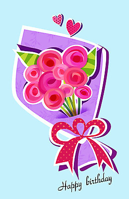 식물 템플릿 꽃 꽃다발 백그라운드 카드템플릿 사람없음 장미 축하 생일 초대장 초대 축하카드 생일축하 생일카드 이미지템플릿 AI파일 카드프레임 기념일 컨셉 카드_감사 프레임 파일형식 벡터