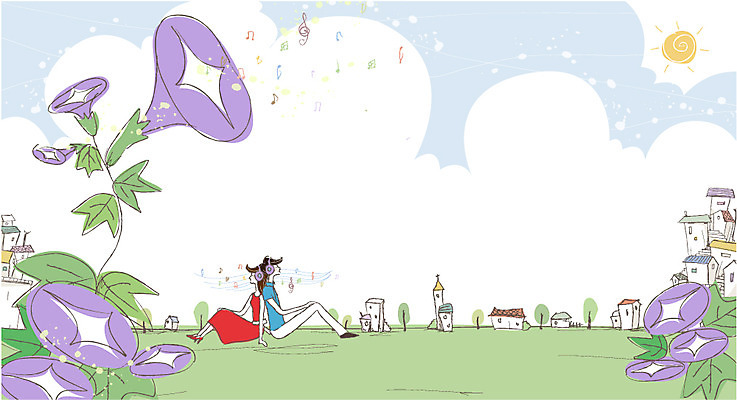 나무 식물 구름 커플 여자 남자 꽃 행복 음악 한쌍 데이트 일러스트 하늘 주택 사랑 미소 웃음 사람 빌딩 두명 건물 태양 다정 음악감상 쌍 나팔꽃 국내일러스트 AI파일 자연요소 건축물 감정 컨셉 관계 문화예술 표정 감상 파일형식 벡터