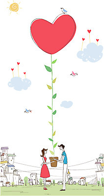 나무 식물 동물 구름 커플 여자 남자 행복 화분 한쌍 데이트 일러스트 조류 하늘 주택 사랑 미소 웃음 사람 빌딩 두명 건물 태양 다정 쌍 국내일러스트 AI파일 자연요소 건축물 감정 컨셉 관계 표정 파일형식 벡터