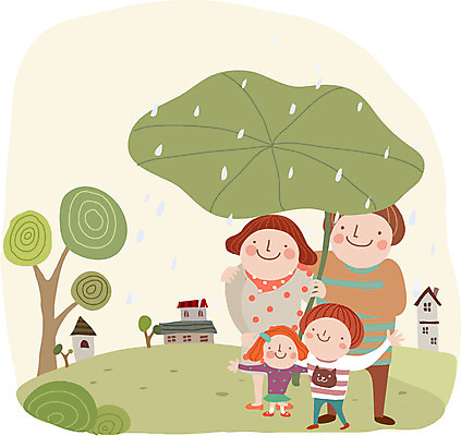 전신 나무 식물 라이프스타일 여자 남자 딸 행복 아들 어린이 잎 일러스트 우산 가족 엄마 날씨 나뭇잎 주택 함께함 서기 미소 웃음 사람 소녀 소년 여러명 성인 건물 라이프 부모 화목 자녀 비 아빠 빗방울 국내일러스트 AI파일 자연요소 건축물 감정 다수 컨셉 관계 모션 표정 생활 비_날씨 파일형식 벡터