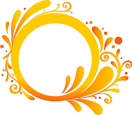 배너 컬러 백그라운드 무늬 일러스트 안내 프레임 틀 사람없음 주황색 원형 알림 국내일러스트 AI파일 도형 파일형식 벡터