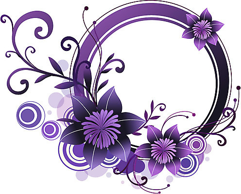 식물 배너 꽃 컬러 백그라운드 무늬 꽃무늬 꽃백그라운드 일러스트 자연 안내 프레임 틀 사람없음 보라색 원형 알림 국내일러스트 AI파일 도형 생태계 파일형식 벡터