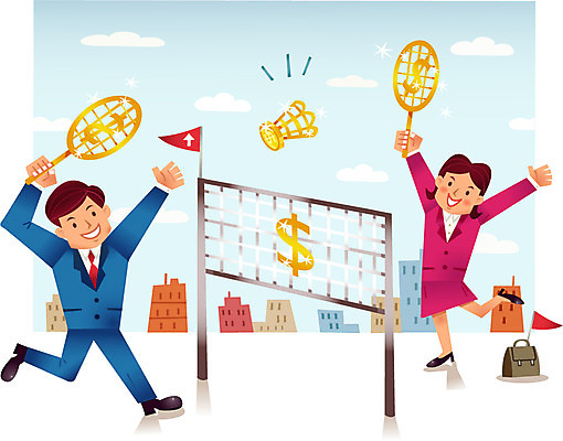 전신 구름 여자 남자 스포츠 서류가방 가방 일러스트 비즈니스 공 서기 미소 웃음 사람 정장 빌딩 성인 두명 건물 운동 달러 깃발 라켓 배드민턴라켓 직장인 비즈니스맨 비즈니스우먼 자신감 화폐기호 네트 목표 셔틀콕 열정 단위 배드민턴 성인만 국내일러스트 AI파일 자연요소 직업 건축물 기호 잡화 옷 감정 스포츠용품 컨셉 돈 모션 표정 건강 구기 화폐 파일형식 벡터