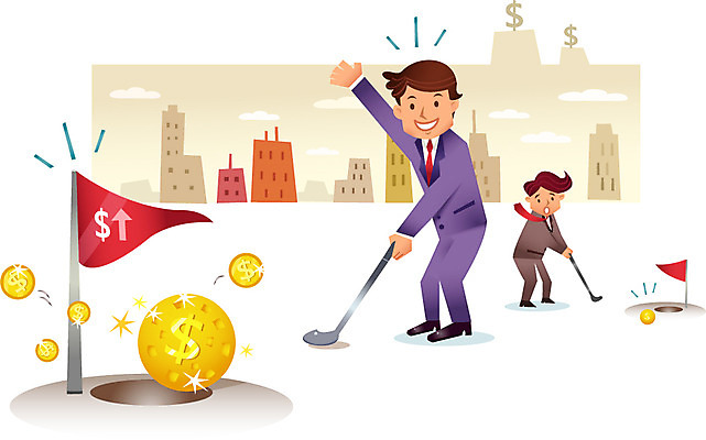 전신 기호 남자 스포츠 골프 일러스트 비즈니스 공 골프공 골프용품 골프클럽 서기 미소 웃음 사람 정장 빌딩 성인 두명 건물 운동 달러 골프채 깃발 직장인 비즈니스맨 자신감 화폐기호 구멍 목표 열정 단위 남자만 성인남자만 성인만 국내일러스트 AI파일 직업 문자 건축물 옷 감정 스포츠용품 컨셉 돈 모션 표정 건강 구기 화폐 파일형식 벡터