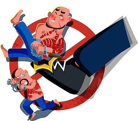 남자 일러스트 사람 두명 금지 폭력 범죄 범죄인 사회이슈 깡패 폭력배 조직폭력배 조폭 남자만 국내일러스트 AI파일 컨셉 파일형식 벡터