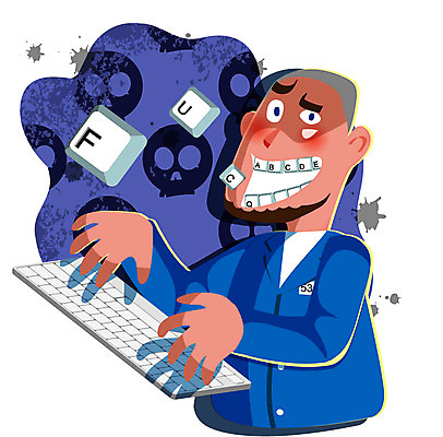 남자 일러스트 한명 사람 컴퓨터 키보드 예절 범죄 사회이슈 댓글 타자기 댓글문화 인터넷문화 남자만 남자한명만 국내일러스트 AI파일 1 문화 컨셉 전자제품 골동품 파일형식 벡터