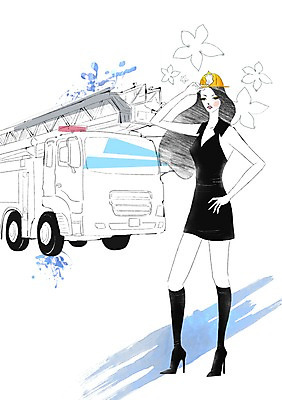 전신 PSD 모자 우먼라이프 라이프스타일 여자 교통수단 포즈 교통 일러스트 자동차 한명 서기 사람 성인 라이프 뷰티 소방관 소방차 여자만 여자한명만 성인여자만 성인만 국내일러스트 1 잡화 육상교통 모션 생활 구조원 소방 파일형식