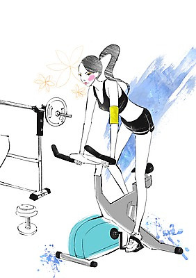 전신 PSD 우먼라이프 라이프스타일 여자 포즈 일러스트 건강 한명 서기 사람 성인 라이프 운동 뷰티 건강관리 자전거 헬스 아령 헬스장 역기 여자만 여자한명만 성인여자만 성인만 국내일러스트 1 모션 관리 생활 바이크 파일형식