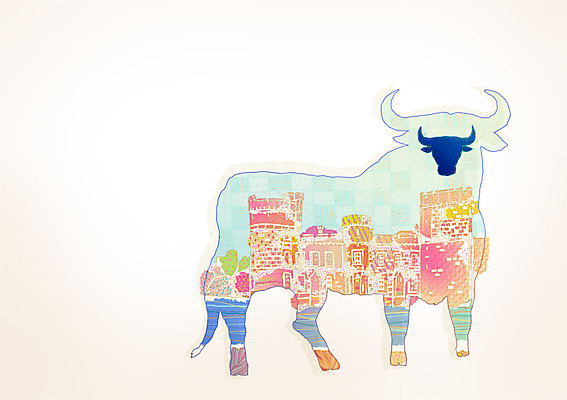 PSD 동물 척추동물 한마리 육지동물 건축물 상징 생각 일러스트 포유류 상상 뿔 사람없음 건물 판타지 소 심볼 황소 성실 국내일러스트 1 건축 파일형식