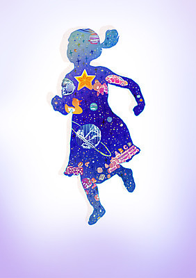 PSD 여자 별 어린이 인형 상징 포즈 생각 일러스트 상상 오리 한명 사람 소녀 판타지 장난감 달리기 우주 희망 꿈 행성 기차 심볼 주사위 스타 은하 여자만 여자한명만 어린이만 소녀만 소녀한명만 국내일러스트 자연요소 1 감정 육상교통 모션 조류 대중교통 파일형식