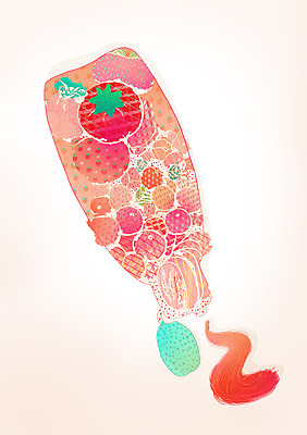 PSD 열매 상징 생각 토마토 채소 과일 일러스트 상상 방울토마토 통 사람없음 판타지 케첩 심볼 토마토소스 소스통 국내일러스트 식물 소스_음식 파일형식