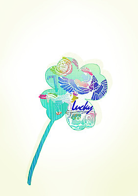 PSD 식물 동물 상징 잎 생각 일러스트 상상 조류 뿔 사람없음 판타지 동전 운세 말_동물 행운 네잎클로버 클로버 심볼 7 2달러 유니콘 파랑새 국내일러스트 컨셉 돈 포유류 숫자 달러 파일형식