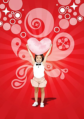 전신 PSD 외국인 편집이미지 문양 라이프스타일 여자 어린이라이프 어린이 컬러 포즈 운동화 쿠션 무늬 반바지 놀이 한명 서기 미소 웃음 들기 사람 소녀 앞모습 빨간색 빛 손들기 유치원생 물방울 하트 원형 하트쿠션 머리위 여자만 여자한명만 어린이만 소녀만 소녀한명만 이미지편집 모양 도형 1 뷰포인트 신발 바지 모션 표정 인종 생활 파일형식