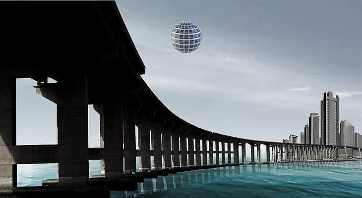 PSD 구름 편집이미지 시설물 건축물 건축 하늘 풍경 빌딩 사람없음 건물 강 도시풍경 고층빌딩 에너지 과학기술 도시 그린에너지 태양에너지 집열판 가교 이미지편집 자연요소 기술 파일형식