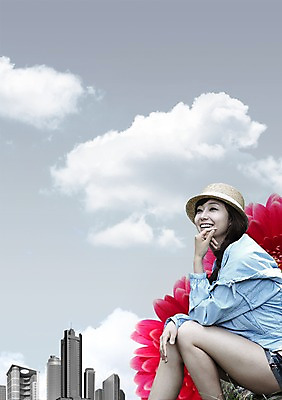 주간 PSD 식물 구름 편집이미지 모자 라이프스타일 응시 여자 꽃 하늘 휴식 한명 미소 웃음 사람 앉기 동양인 빌딩 성인 야외 건물 옆모습 캐주얼 한국인 도시 여자만 여자한명만 성인여자만 성인만 이미지편집 자연요소 1 건축물 시선 잡화 옷 뷰포인트 컨셉 모션 표정 인종 생활 파일형식