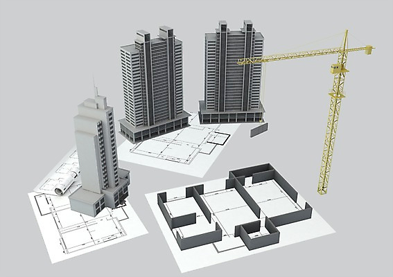 PSD 편집이미지 건축물 현대건축 건축 설계 빌딩 사람없음 건물 그래픽 3D소스 3D 모형 기계 설계도 도시 중장비 입체 기중기 타워크레인 편집소스 편집3D 컨셉 건설업 산업장비 디지털합성 파일형식