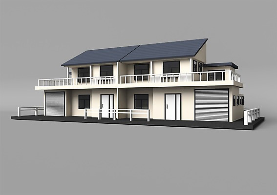 PSD 편집이미지 건축물 창문 주택 사람없음 건물 그래픽 3D소스 3D 문 모형 미니어처 입체 현관문 이층집 편집소스 편집3D 건축 디지털합성 파일형식