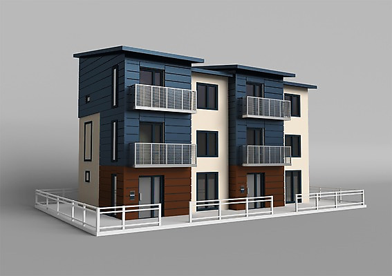 PSD 편집이미지 건축물 창문 주택 사람없음 건물 그래픽 울타리 3D소스 3D 문 모형 미니어처 발코니 빌라 입체 현관문 편집소스 편집3D 건축 담장 디지털합성 파일형식