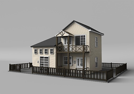 PSD 편집이미지 건축물 창문 주택 사람없음 건물 그래픽 울타리 3D소스 3D 문 모형 미니어처 발코니 입체 현관문 이층집 편집소스 편집3D 건축 담장 디지털합성 파일형식