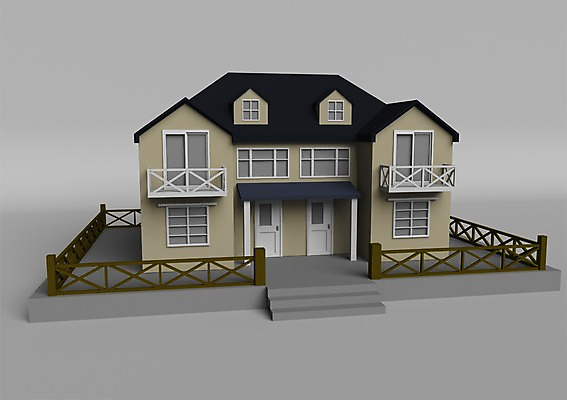 PSD 편집이미지 건축물 창문 주택 사람없음 건물 그래픽 울타리 3D소스 3D 문 모형 계단 미니어처 입체 현관문 이층집 편집소스 편집3D 건축 담장 디지털합성 파일형식