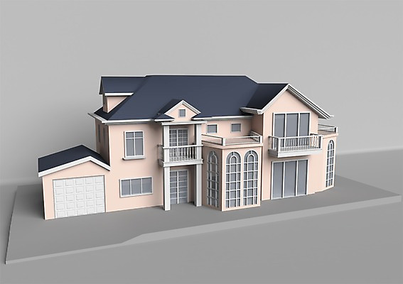 PSD 편집이미지 건축물 창문 주택 사람없음 건물 그래픽 울타리 3D소스 3D 문 모형 미니어처 발코니 입체 현관문 주차장 이층집 편집소스 편집3D 건축 담장 디지털합성 파일형식