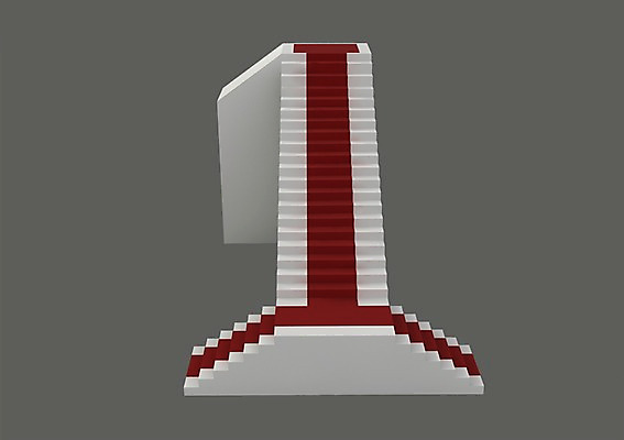 PSD 편집이미지 1 기호 사람없음 그래픽 숫자 3D소스 3D 계단 카펫 입체 아라비아숫자 레드카펫 편집소스 편집3D 문자 디지털합성 파일형식