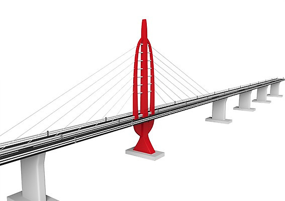 PSD 편집이미지 시설물 건축물 현대건축 건축 도로 길 사람없음 그래픽 3D소스 3D 구조물 입체 가교 편집소스 차선_도로 편집3D 교통시설 디지털합성 파일형식