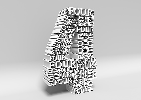 PSD 편집이미지 영어 사람없음 그래픽 숫자 3D소스 3D 4 사 입체 아라비아숫자 포 편집소스 편집3D 문자 디지털합성 파일형식