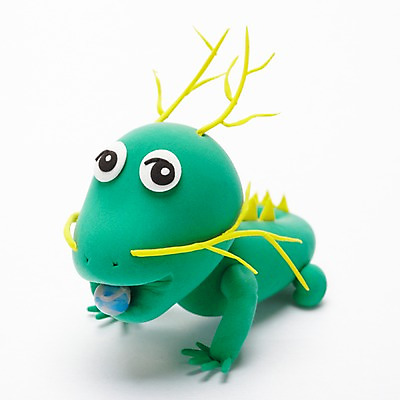 포토 JPG 스튜디오촬영 동물 캐릭터 인형 동물캐릭터 포유류 실내 사람없음 장난감 귀여움 십이지신 용 물기 구슬 오브젝트 공예품 점토 점토공예 클레이아트 동물인형 여의주 국내포토 컨셉 모션 내부 공예 파일형식