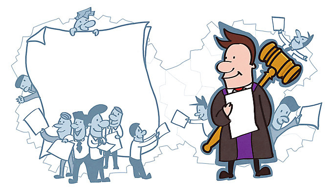 PSD 남자 종이 일러스트 미소 웃음 사람 여러명 성인 가운 판사복 선택 법률가 판사 검사_법률가 문서 법 의사봉 재판 법관 공정 판결 법원 법의 변호사 제헌절 남자만 성인남자만 성인만 국내일러스트 직업 옷 다수 컨셉 표정 국경일 파일형식