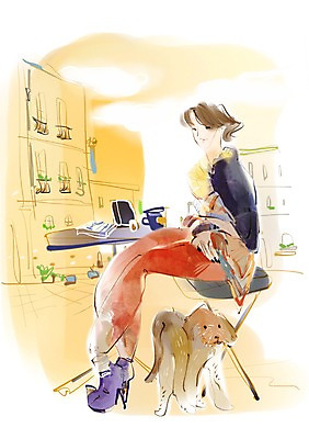 PSD 동물 라이프스타일 여자 커피 일러스트 잔 한명 미소 웃음 사람 빌딩 성인 취미 건물 라이프 컵 카페 개 차 강아지 모던 노천카페 모던라이프 모던피플 여자만 여자한명만 성인여자만 성인만 국내일러스트 1 식기 건축물 음료 포유류 표정 생활 반려동물 상점 파일형식