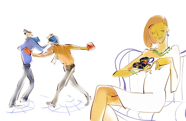 PSD 라이프스타일 여자 남자 일러스트 미소 웃음 사람 여러명 성인 라이프 경쟁 모던 싸움 모던라이프 사랑싸움 질투 모던피플 성인만 국내일러스트 감정 다수 컨셉 모션 표정 생활 파일형식