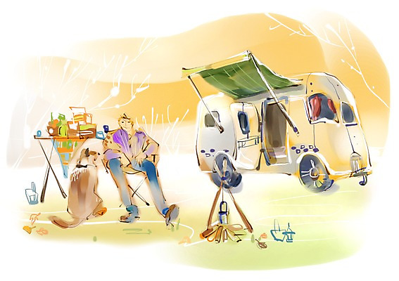 PSD 동물 라이프스타일 남자 교통수단 교통 일러스트 자동차 한명 미소 웃음 사람 성인 취미 라이프 캠핑 개 강아지 모던 캠핑카 모던라이프 모던피플 남자만 남자한명만 성인남자만 성인만 국내일러스트 1 육상교통 포유류 레저 표정 생활 반려동물 파일형식