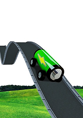 PSD 편집 편집이미지 도로 길 백그라운드 잔디 초원 사람없음 3D 에너지 바퀴 풀 건전지 편집3D 식물 교통시설 디지털합성 파일형식