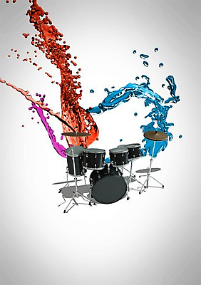 PSD 편집 편집이미지 악기 음악 백그라운드 타악기 사람없음 물 3D 물방울 드럼 편집3D 자연요소 문화예술 디지털합성 파일형식