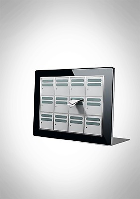 PSD 편집 편집이미지 백그라운드 사람없음 전자제품 컴퓨터 태블릿 3D 스크린 터치 우체통 메시지 편지 우편물 편집3D 스마트기기 디지털합성 파일형식