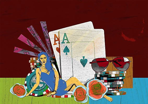 전신 PSD 식물 여자 꽃 백그라운드 일러스트 놀이 한명 미소 웃음 사람 앉기 선글라스 놀이용품 게임 포커칩 도박 카지노 퓨전 팝아트 특별함 여자만 여자한명만 국내일러스트 1 안경 컨셉 모션 표정 오브젝트 그림 포커 파일형식