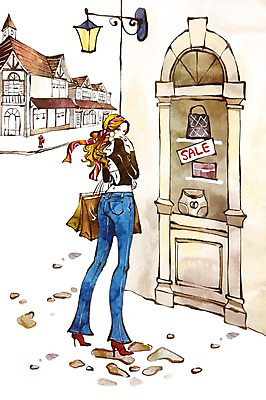 PSD 우먼라이프 라이프스타일 여자 패션 가로등 일러스트 조명 한명 미소 웃음 사람 성인 건물 라이프 쇼핑 종이봉투 쇼핑백 판매 세일 상점 여자만 여자한명만 성인여자만 성인만 국내일러스트 1 건축물 공공시설 가방 봉투 표정 생활 파일형식