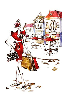 PSD 우먼라이프 라이프스타일 여자 패션 의자 가방 일러스트 탁자 한명 미소 웃음 사람 빌딩 성인 건물 라이프 쇼핑 종이봉투 쇼핑백 파라솔 여자만 여자한명만 성인여자만 성인만 국내일러스트 1 건축물 잡화 가구 봉투 표정 생활 파일형식