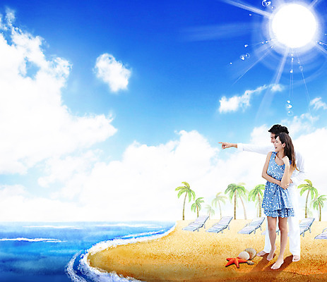 전신 PSD 서양인 외국인 나무 식물 백인 구름 편집 편집이미지 커플 응시 계절 여자 남자 모래 파도 바다 여행 의자 하늘 휴가 조개 불가사리 서기 미소 웃음 사람 풍경 손짓 20대 성인 해변 두명 여름 여름휴가 바캉스 모래사장 야자수 햇빛 태양 반사 가리킴 선베드 청년만 성인만 이미지편집 자연요소 시선 가구 관계 모션 어패류 극피동물 표정 인종 청년 파일형식 여름_계절