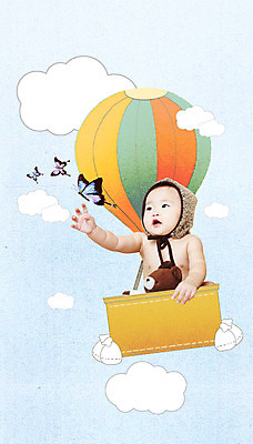 PSD 동물 구름 편집 편집이미지 여자 인형 나비 곤충 상상 하늘 한명 사람 앉기 동양인 곰인형 한국인 기구 열기구 비행 아기 여자만 여자한명만 아기만 여자아기만 여자아기한명만 이미지편집 자연요소 1 항공교통 모션 인종 파일형식