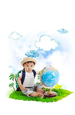 전신 PSD 나무 식물 구름 편집 편집이미지 남자 지구 여행 잎 가방 하늘 휴가 나뭇잎 한명 사람 앉기 동양인 야자수 지구본 한국인 아기 매기 남자만 남자한명만 아기만 남자아기만 남자아기한명만 이미지편집 자연요소 1 잡화 모션 인종 파일형식