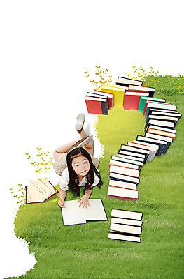 전신 PSD 식물 편집 편집이미지 기호 여자 어린이교육 교육 어린이 엎드리기 한명 미소 웃음 사람 동양인 소녀 잔디 책 물음표 풀 여자만 여자한명만 어린이만 소녀만 소녀한명만 이미지편집 문자 1 모션 표정 인종 파일형식