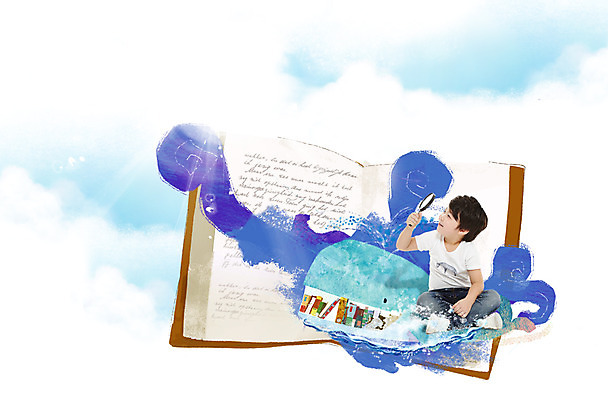 전신 PSD 동물 편집 편집이미지 어린이교육 교육 남자 어린이 돋보기 한명 미소 웃음 사람 앉기 동양인 소년 책 관찰 고래 돌고래 관측 남자만 남자한명만 어린이만 소년만 소년한명만 이미지편집 1 포유류 모션 표정 인종 수중동물 파일형식