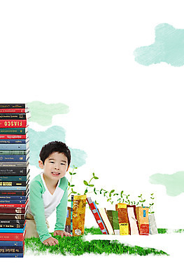 PSD 식물 편집 편집이미지 어린이교육 교육 남자 어린이 잎 한명 미소 웃음 사람 앉기 동양인 소년 잔디 책 풀 남자만 남자한명만 어린이만 소년만 소년한명만 이미지편집 1 모션 표정 인종 파일형식